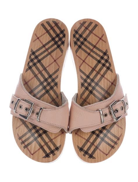 burberry check sandals|burberry slippers women.